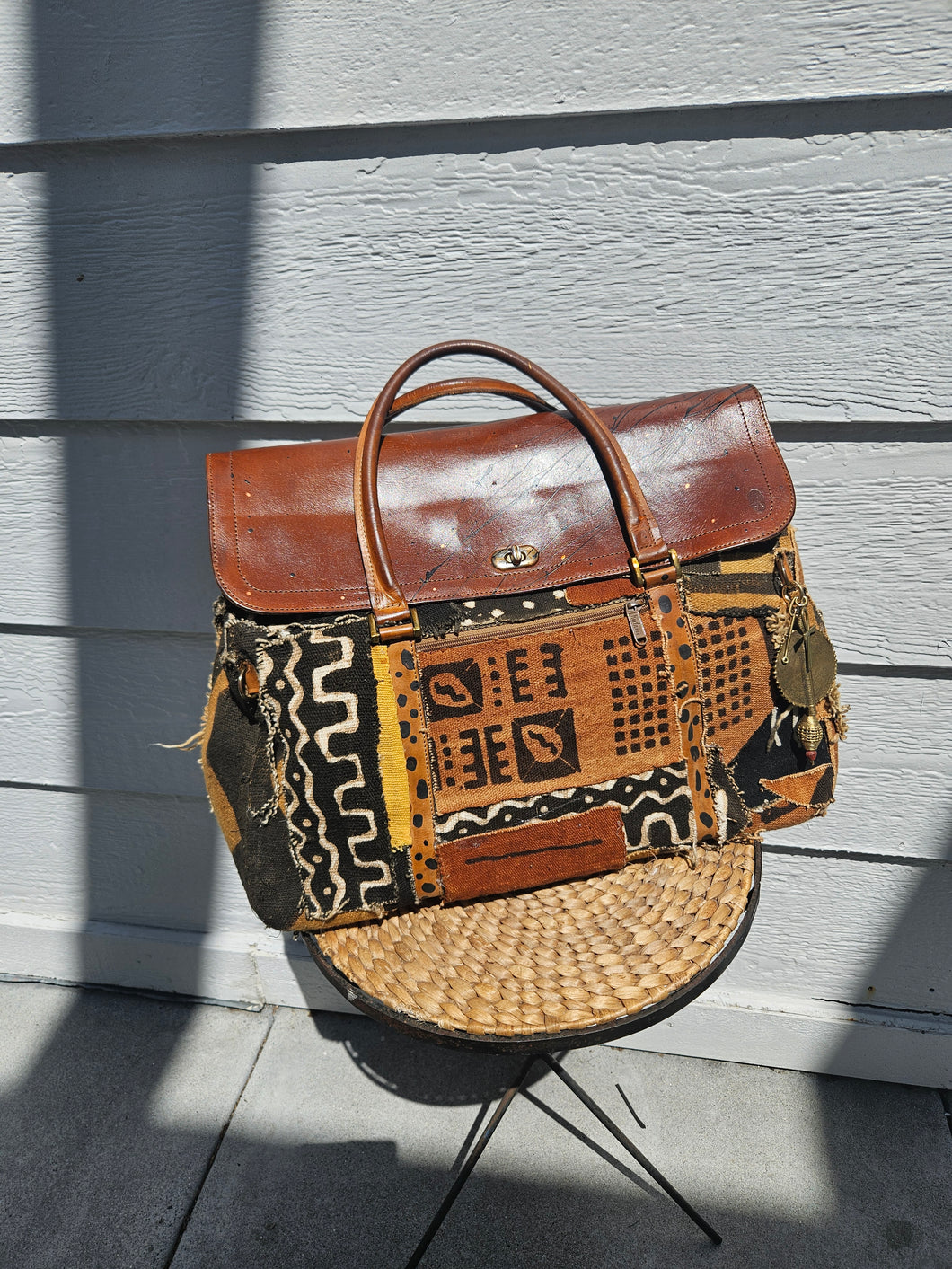 Vintage Mudcloth Weekender
