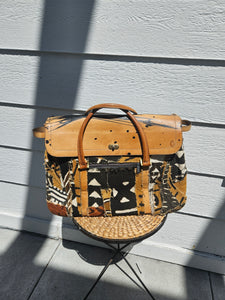 Vintage MudCloth Weekender Travel Tote