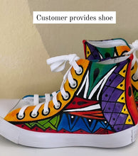 Load image into Gallery viewer, VIA WEARABLE ART TENNIS SHOES -CONVERSE