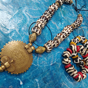 African Batik Necklace