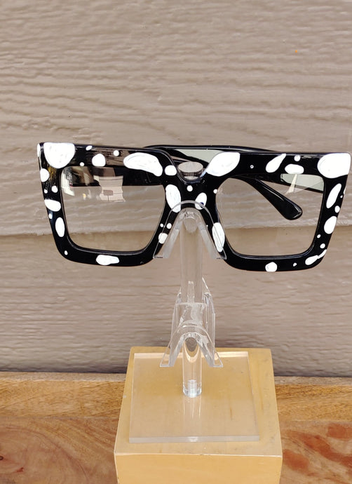 Fashion Glasses White/Blk