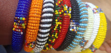 Load image into Gallery viewer, Authentic Tribal African Beaded Bangle Bracelets