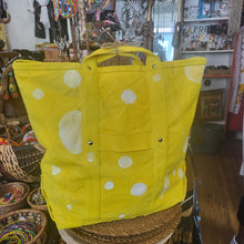Load image into Gallery viewer, YELLOW CANVAS TOTE BAG